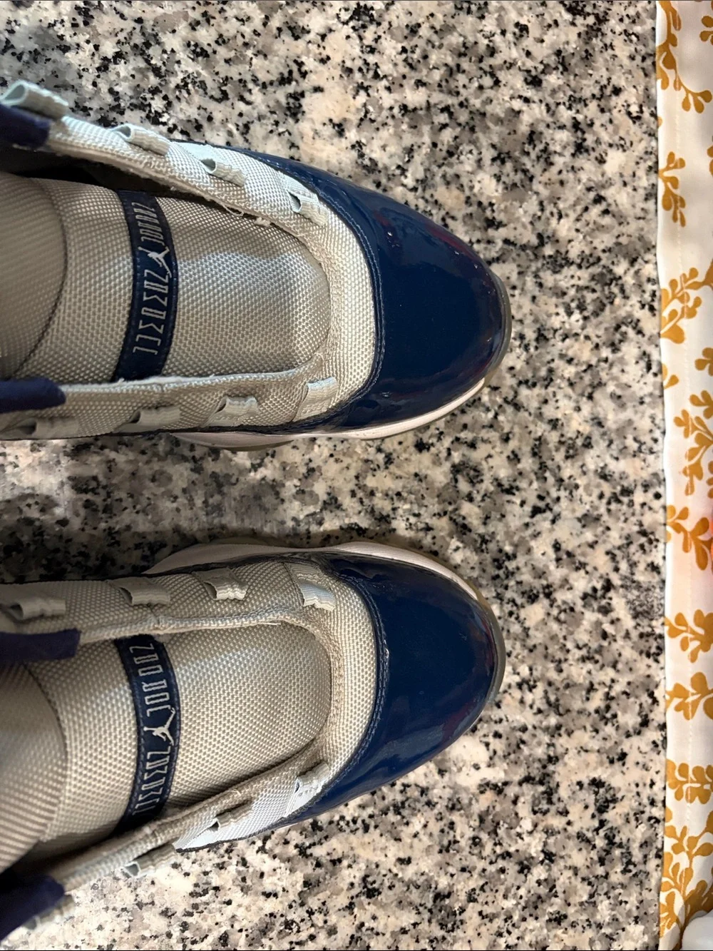 Men’s Nike Navy and Light Gray Low-Top Sneakers with White Soles